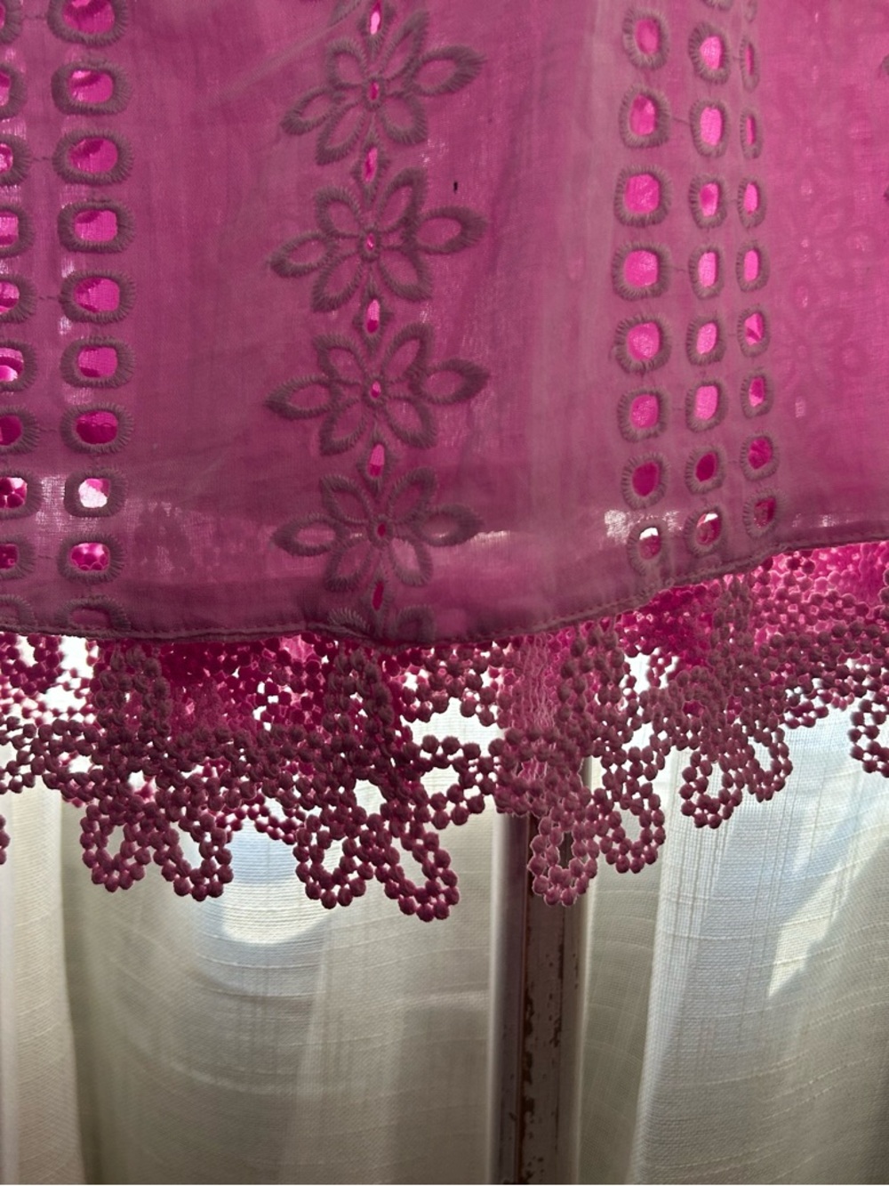 Strut & Bolt Avara Strapless Pink Eyelet Lace Maxi Dress medium wedding party - Picture 10 of 10